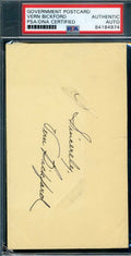 Vern Bickford PSA DNA Coa Autograph Hand Signed 1952 GPC