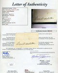 Daniel Webster JSA Coa Signed Cut Autograph