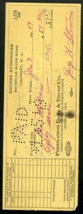 George Stirnweiss JSA Coa Autograph Hand Signed 1949 Check
