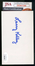 Larry Kelly JSA Coa Autograph Hand Signed 3x5 Index Card Heisman