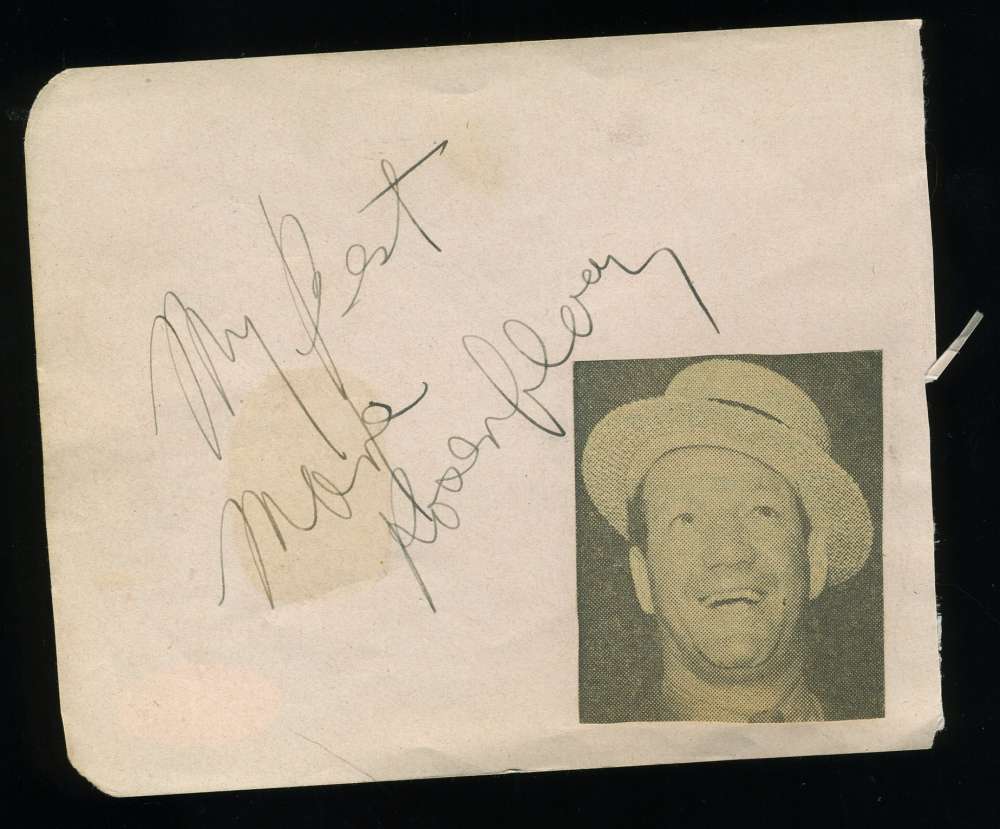 Maxie Rosenbloom JSA Coa Hand Signed Album Page Autograph