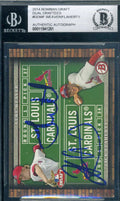 Jack Flaherty Luke Weaver 2014 Bowman Draft Rookies BAS Beckett Coa Autograph Hand Signed
