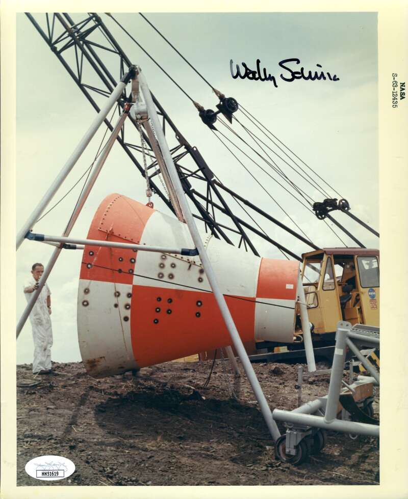 Wally Schirra JSA Cert Hand Signed 8x10 Photo NASA Autograph
