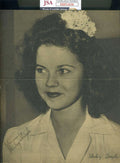 Shirley Temple JSA Cert Signed 8x10 1940`S Photo Autograph
