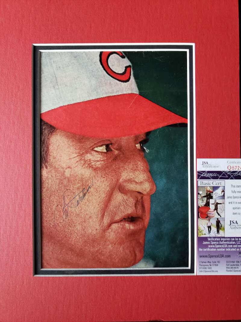 Fred Hutchinson Jsa Coa Autograph Hand Signed Matted 7X10 Photo