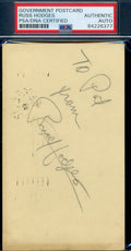 Russ Hodges PSA DNA Coa Autograph Hand Signed 1954 Government Postcard GPC