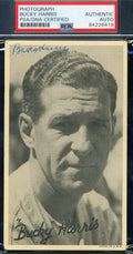 Bucky Harris PSA DNA Coa Autograph Hand Signed 1936 GOUDEY WIDE PEN PREMIUMS R314
