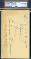 Herman Hickman PSA DNA Coa Autograph CFHOF Signed 1954 GPC