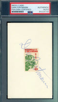 Dan Fortmann PSA DNA Autograph Hand Signed 3x5 1969 USPS Football Stamp Index Card