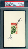 Clarke Hinkle PSA DNA Autograph Hand Signed 3x5 1969 USPS Football Stamp Index Card
