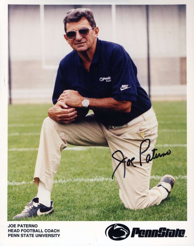 Joe Paterno  PSA DNA Coa Autograph Hand Signed 8x10 Photo Autograph