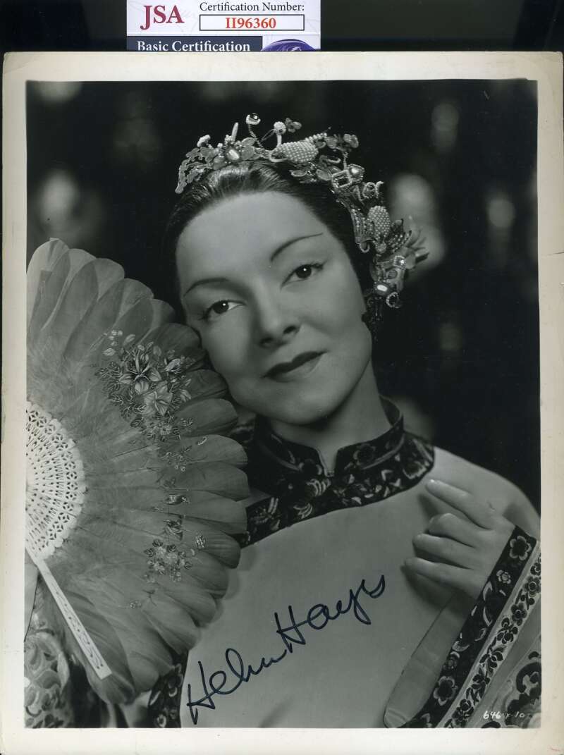 Helen Hayes JSA Cert Signed 8x10 Photo Autograph