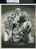 Ken Curtis Karl Farr JSA Signed 8x10 Sons of the Pioneers Photo Autograph