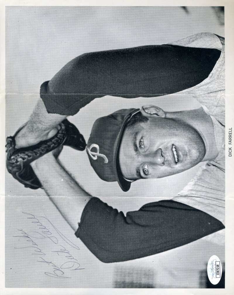 Turk Dick Farrell JSA Coa Hand Signed 8x10 1960`s Photo Autograph