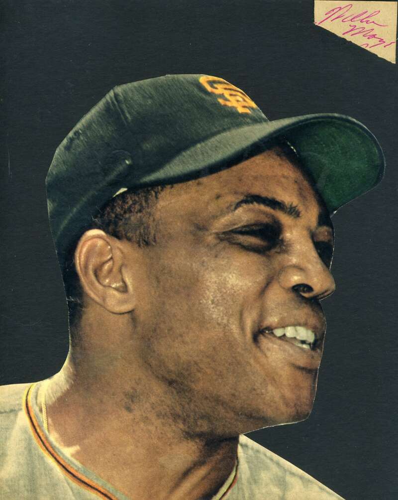 Willie Mays JSA Coa Hand Signed 1050`s 8x10 Photo Cut Autograph