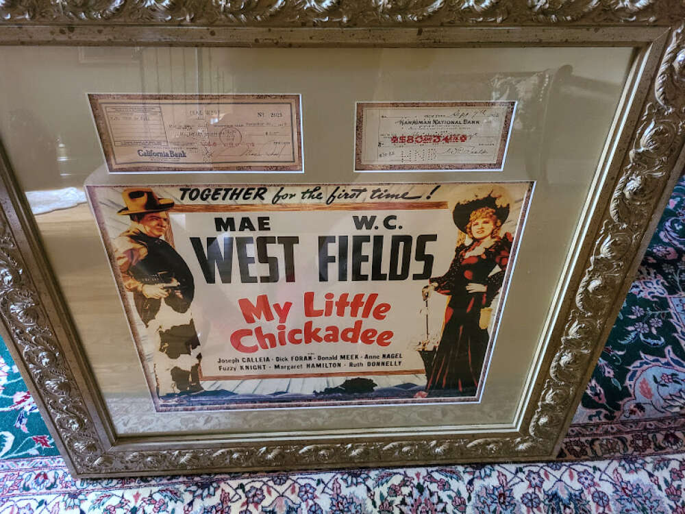 WC Fields Mae West JSA Loa Signed Dual Check Display Framed To 35x34 Museum Quality