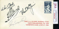 Mark McGwire Will Clark Cory Snyder JSA Coa Autograph Hand Signed 1984 Olympics FDC Cache