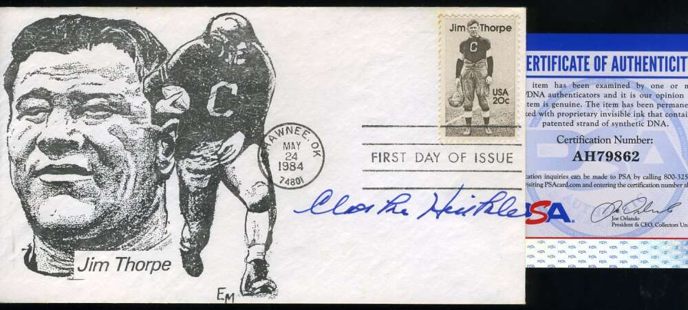 Clarke Hinkle PSA DNA Coa Autograph Hand Signed 1984 FDC Cache
