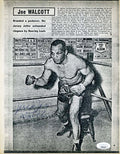Jersey Joe Walcott JSA Cert Autograph 8x10 Photo Hand Signed