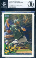 Josh Donaldson 2010 Topps Update Rookie BAS Beckett Coa Autograph Authentic Hand Signed