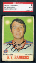 Brad Park Rookie 1970 71 OPC Vintage SGC Coa Autograph Authentic Hand Signed