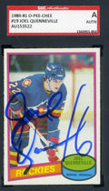 Joel Quenneville 1980 81 OPC SGC Coa Autograph Authentic Hand Signed