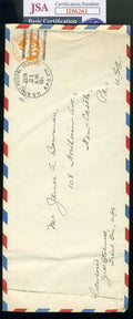General Joseph Stilwell JSA Coa D.46 Hand Signed WWII Dated Army Envelope Autograph