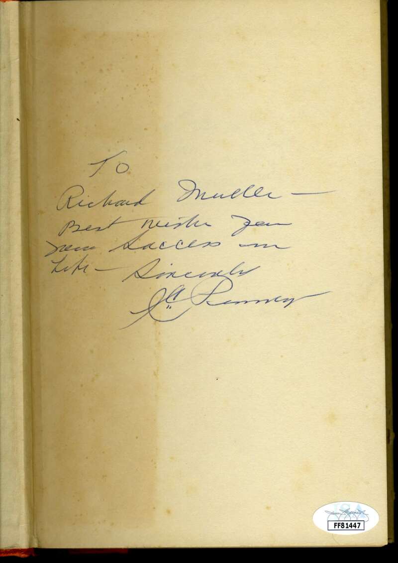 JC Penney JSA Hand Signed View From The Ninth Decade Book Autograph