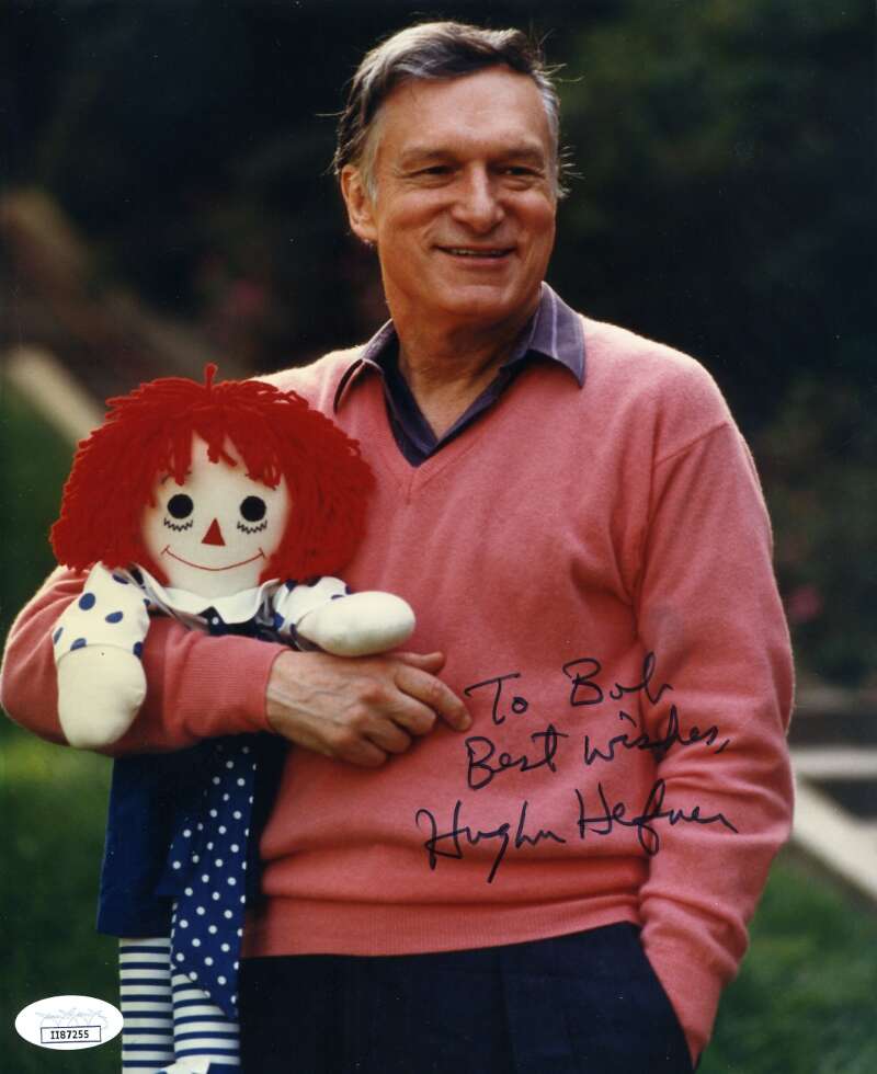 Hugh Hefner JSA Coa Hand Signed 8x10 Photo Autograph