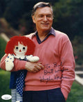 Hugh Hefner JSA Coa Hand Signed 8x10 Photo Autograph