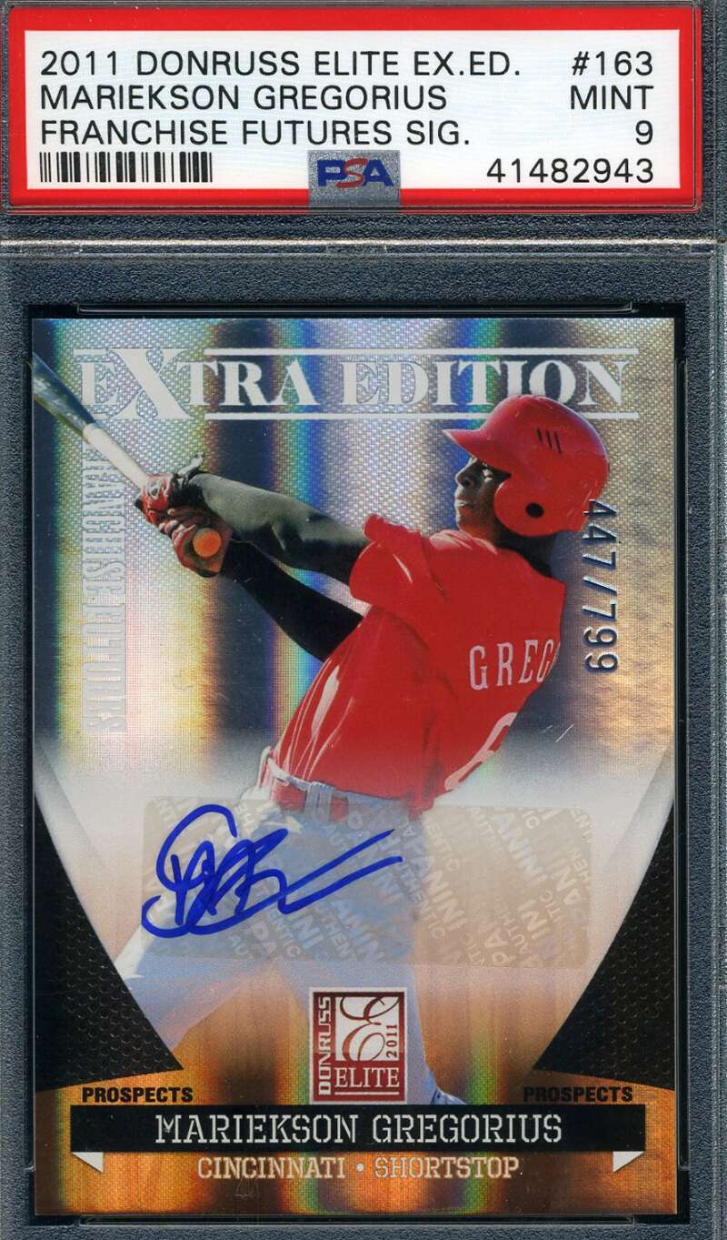 Didi Gregorious PSA DNA Coa Autograph 2011 Donruss Elite Rookie Hand Signed