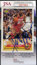 Akeem Olajuwon JSA Coa Autograph 1992 Upper Deck Hand Signed