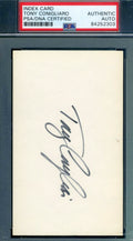Tony Congliaro PSA DNA Coa Autograph Hand Signed 3x5 Index Card