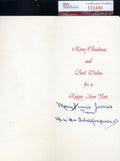 Rube Marquard JSA Coa Autograph Hand Signed Vintage Christmas Card