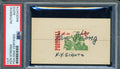 Ken Strong PSA DNA Coa Hand Signed 1969 Football Stamp Display Autograph