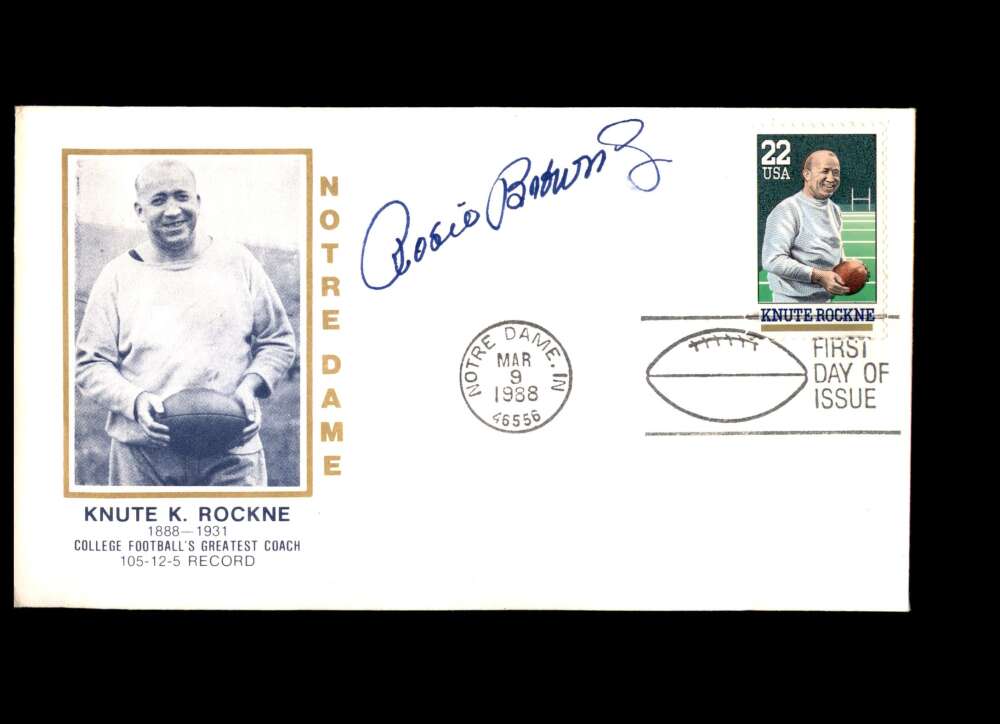 Roosevelt Brown Hand Signed Jim Thorpe FDC Cache Autograph NFL HOF