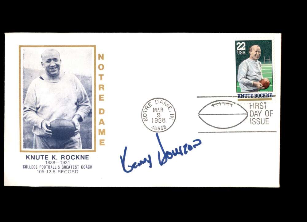 Kenny Houston Hand Signed Jim Thorpe FDC Cache Autograph NFL HOF