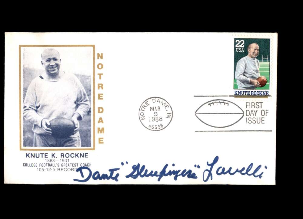 Dante Lavelli Hand Signed Jim Thorpe FDC Cache Autograph NFL HOF