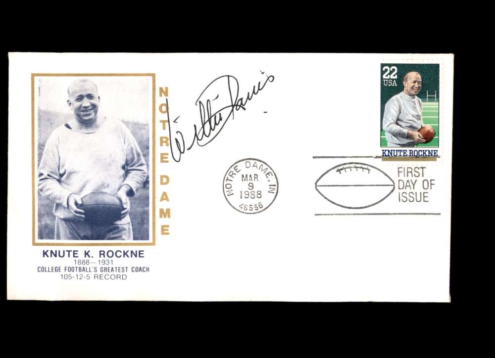 Willie Davis Hand Signed Jim Thorpe FDC Cache Autograph NFL HOF