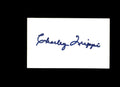 Charley Trippi Hand Signed 3x5 Index Card Autograph NFL HOF Chicago Cardinals