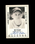 Gil Coan Hand Signed 1979 Diamond Greats Washington Senators Autograph
