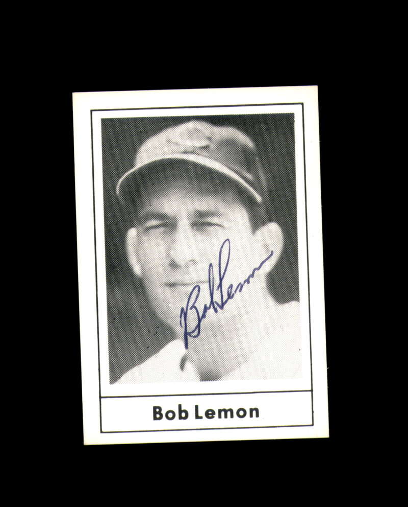 Bob Lemon Signed 1978 Grand Slam Cleveland Indians Autograph
