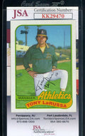 Tony Larussa JSA Coa Autograph 1989 Topps Hand Signed