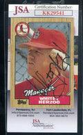 Whitey Herzog JSA Coa Autograph 1987 Topps Hand Signed