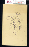 Joe Cronin JSA Coa Signed 1955 GPC Autograph