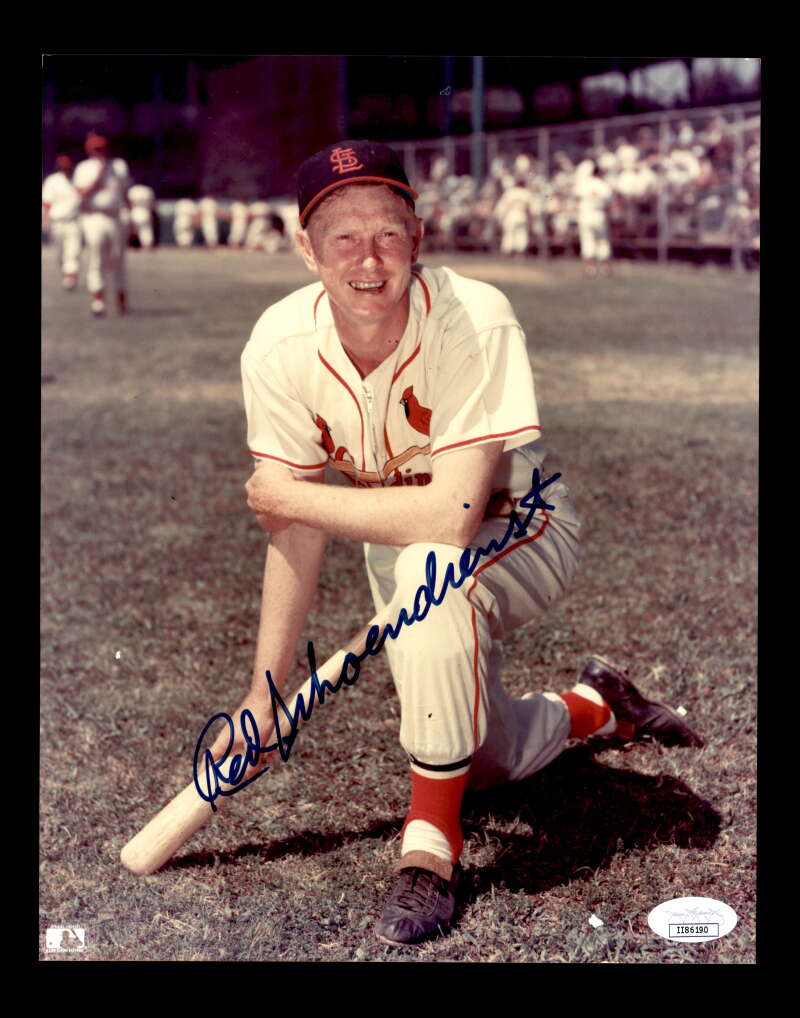Red Schoendienst JSA Coa Hand Signed 8x10 Photo Autograph