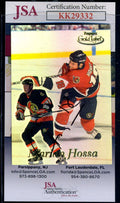 Marian Hossa JSA Coa Hand Signed 2000 Topps Gold Label Autograph