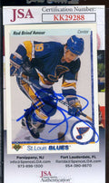 Rob Brind`amour JSA Coa Hand Signed 1991 Upper Deck Autograph