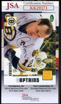 Wayne Cashman JSA Coa Hand Signed 2004 Parkhurst Autograph