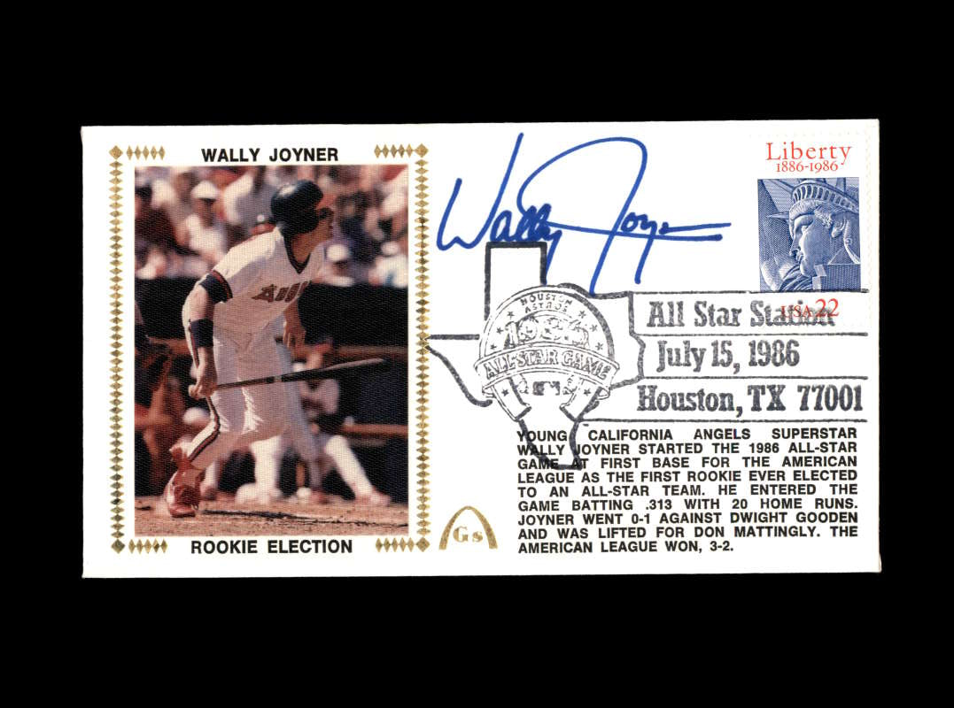 Wally Joyner Hand Signed 1986 Rookie FDC Cache Autograph